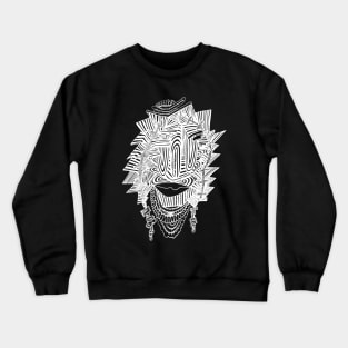 BBOONIE Abstract Mask Crewneck Sweatshirt